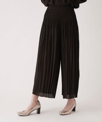 【小さいサイズ】ジョーゼットプリーツワイドパンツ