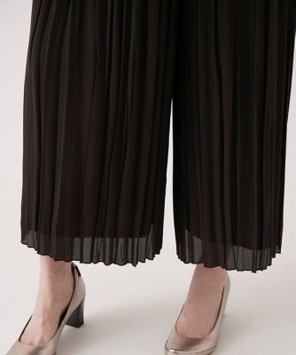 【小さいサイズ】ジョーゼットプリーツワイドパンツ