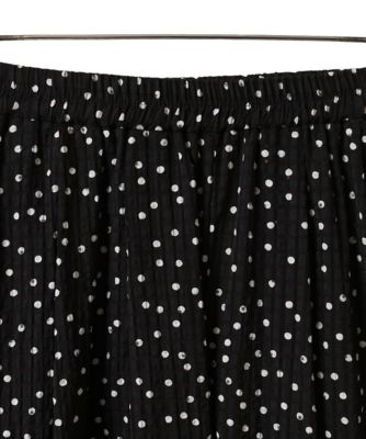 【小さいサイズ】シアーチェックドットフレアパンツ