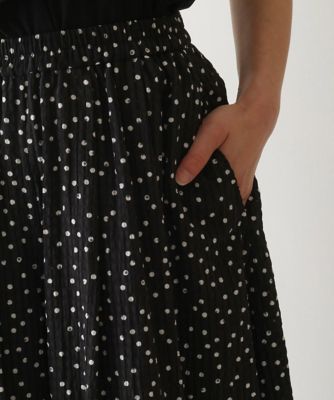 【小さいサイズ】シアーチェックドットフレアパンツ