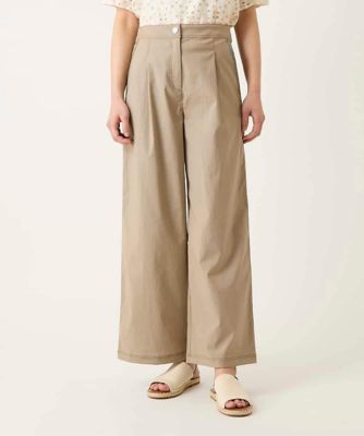 ＜HIROKO BIS（Women/小さいサイズ）＞【小さいサイズ】リネンライクイージーワイドパンツ