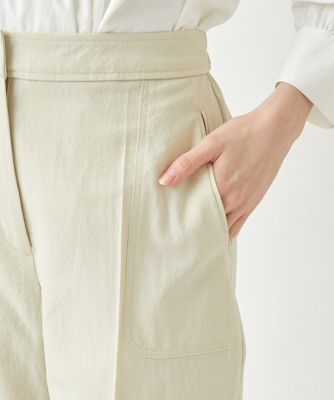 【小さいサイズ／セットアップ対応】美シルエットセンタープレスワイドパンツ