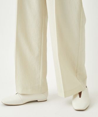 【小さいサイズ／セットアップ対応】美シルエットセンタープレスワイドパンツ
