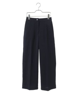 【小さいサイズ／セットアップ対応】美シルエットセンタープレスワイドパンツ
