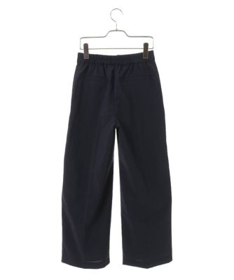【小さいサイズ／セットアップ対応】美シルエットセンタープレスワイドパンツ