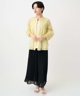 小さいサイズ】ジョーゼットプリーツワイドパンツ | HIROKO BIS（Women