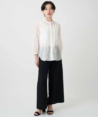 ヒロコビス（hirokobis）/【小さいサイズ】リネンライクドライイージーワイドパンツ 小さいサイズ】リネンライクドライイージーワイドパンツ | HIROKO BIS