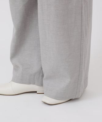 小さいサイズ】コットンリネンナチュラルワイドパンツ | HIROKO BIS