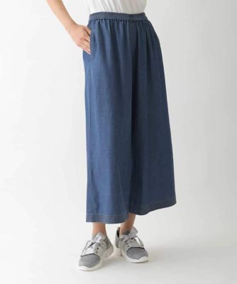 ＜HIROKO BIS（Women/小さいサイズ）＞【小さいサイズ】ステッチポイントワイドプルオンパンツ