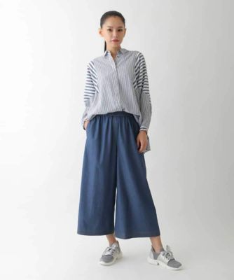 ヒロコビス（hirokobis）/【小さいサイズ】ステッチポイントワイドプルオンパンツ 小さいサイズ】ステッチポイントワイドプルオンパンツ | HIROKO BIS