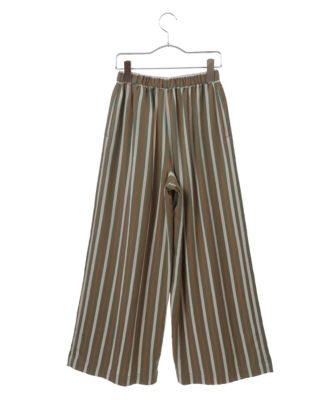 【小さいサイズ】ストライプパターンワイドパンツ