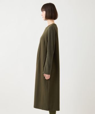 小さいサイズ】ドッキングニットシルエットワンピース | HIROKO