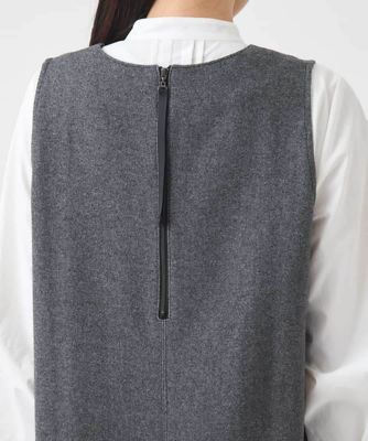 小さいサイズ】異素材Vネックジャンパースカート | HIROKO BIS（Women