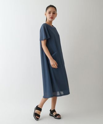 【小さいサイズ】ラッセルメッシュＡラインワンピース
