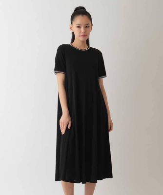 ＜HIROKO BIS（Women/小さいサイズ）＞【小さいサイズ】ラインアクセントジャージーワンピース