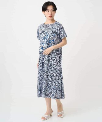 Kidiwi フラワープリント ワンピース 7A フラワープリントレースワンピース / any FAM KIDS