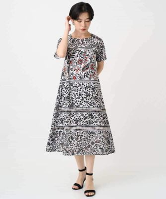 Kidiwi フラワープリント ワンピース 7A フラワープリントレースワンピース / any FAM KIDS