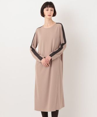 ＜HIROKO BIS（Women/小さいサイズ）＞【小さいサイズ】ラップスリットジャージーワンピース
