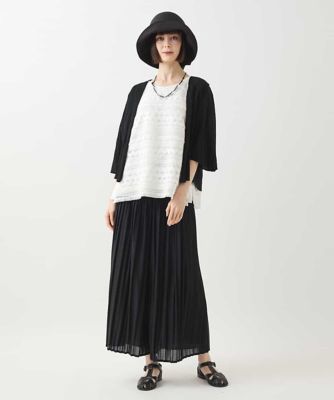 小さいサイズ／接触冷感／セットアップ対応】ランダムプリーツワイド