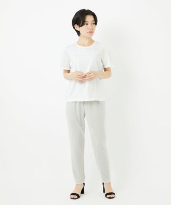 【小さいサイズ】ストレッチポンチテーパードパンツ