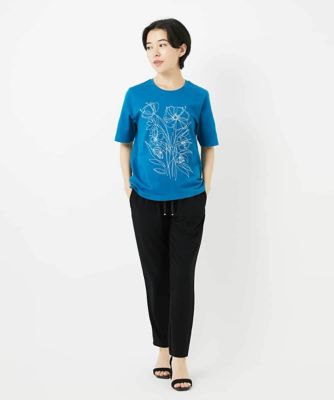 【小さいサイズ】ストレッチポンチテーパードパンツ