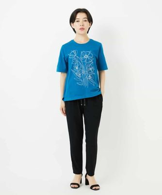 【小さいサイズ】ストレッチポンチテーパードパンツ