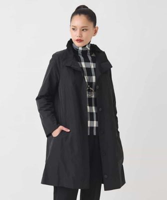 小さいサイズ】メモリータフタフリルカラーコート | HIROKO BIS（Women