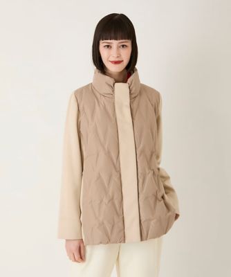 【送料無料】HIROKO BIS（Women/小さいサイズ）/ヒロコビス 圧着キルトジョイントデザインコート 82ベージュ コート・ジャケット【三越伊勢丹/公式】