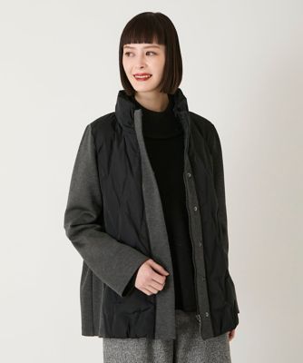 小さいサイズ】圧着キルトジョイントデザインコート | HIROKO BIS 