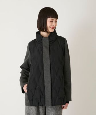 小さいサイズ】圧着キルトジョイントデザインコート | HIROKO BIS