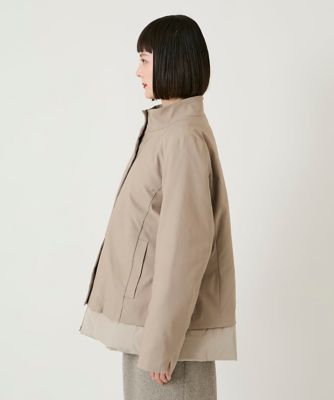 小さいサイズ】レイヤード風ツイルダウンコート | HIROKO BIS (Women