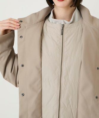 小さいサイズ】レイヤード風ツイルダウンコート | HIROKO BIS（Women