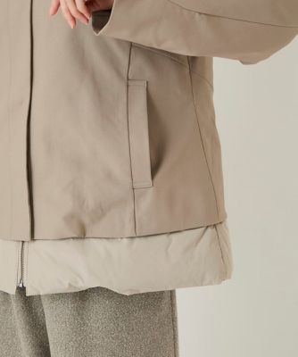 小さいサイズ】レイヤード風ツイルダウンコート | HIROKO BIS（Women