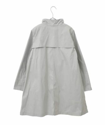 【小さいサイズ／ライナー付き／洗える】配色アクセントスタンドカラーコート