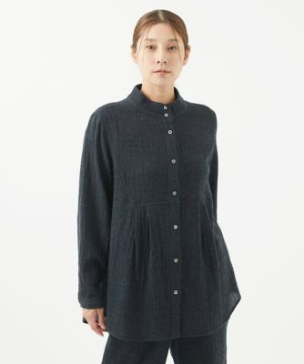 ティアード ギャザー ブラウス レディース 七分 7分 トップス A