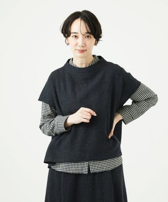 GIANNI LO GIUDICE (Women)/ジャンニロジュディチェ リファインガーゼブラウス 93ダークグレー トップス【三越伊勢丹/公式】