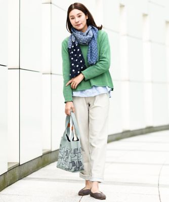 ［洗える・日本製］シャーリングシャンブレーブラウス