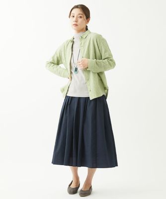 ［洗える・日本製］ロンドンストライプブラウス