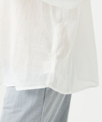 ［洗える］コットンガーゼ刺繍ブラウス