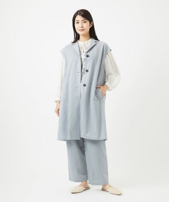 ［洗える］コットンガーゼ刺繍ブラウス