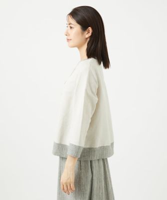 レーヨンリネンエンブロイダリーブラウス