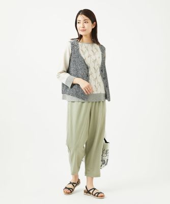 レーヨンリネンエンブロイダリーブラウス