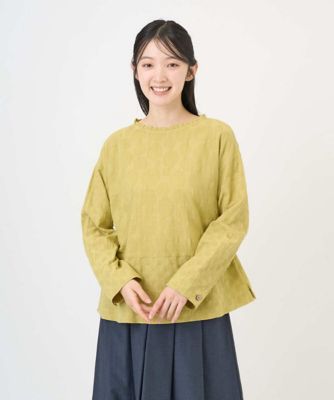 ＜GIANNI LO GIUDICE (Women)＞［洗える］シャドーボイルドットブラウス