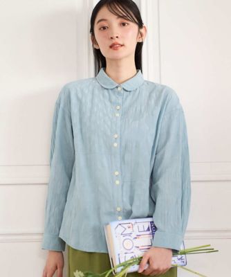 ＜GIANNI LO GIUDICE (Women)＞［洗える］シャドーボイルドット前開きブラウス