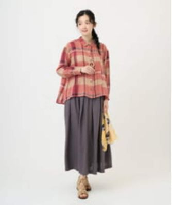 価格応⭐︎yori イッピーチェックブラウス　38 洗える・日本製］先染めチェックブラウス | GIANNI LO GIUDICE (Women
