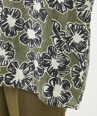 ジャンニ・ロ・ジュディチェ（GIANNI LO GIUDICE）/[洗える]ファンキーフラワープリントブラウス 洗える］ファンキーフラワープリントブラウス | GIANNI LO GIUDICE