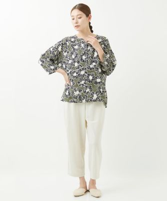 洗える］ファンキーフラワープリントブラウス | GIANNI LO GIUDICE