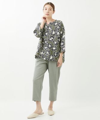 洗える］ファンキーフラワープリントブラウス | GIANNI LO GIUDICE