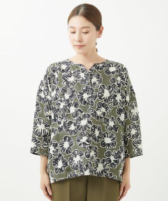 ジャンニ・ロ・ジュディチェ（GIANNI LO GIUDICE）/[洗える]ファンキーフラワープリントブラウス 洗える］ファンキーフラワープリントブラウス | GIANNI LO GIUDICE