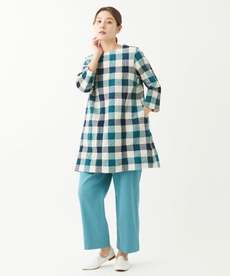 Anthropology アンソロポロジーチェックチュニックブラウス
